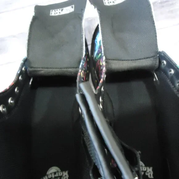 SIZE 6 L. Dr Martens Pascal Rose Fantasy Skull Lace Up Ankle Boots. - Picture 12 of 16